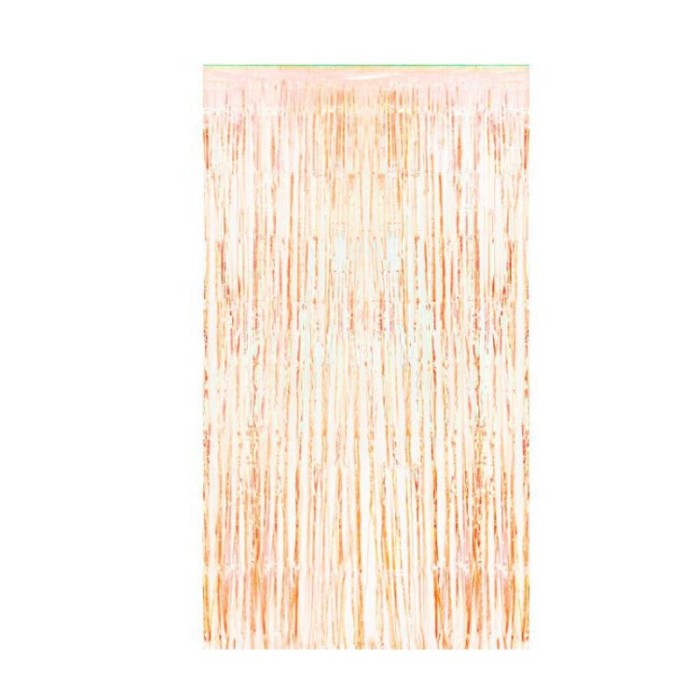 Cortina de flecos iridiscente naranja 1x2m.|Ducaval | Envios 24/48 ho