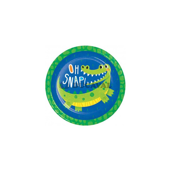 Plato cocodrilo 23cm 8U