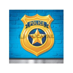 Servilletas policia 25cm