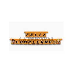 Guirnalda Dragon Ball feliz cumpleaños. Ducaval envios 24/48 horas