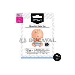 Globo poliamida baby boy azul 71cm