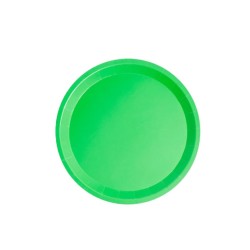 Plato llano verde BIODEGRADABLE 20.5cm 10ud | Ducaval | Envíos 24/48 