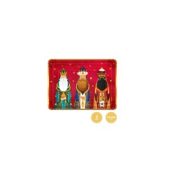 Bandeja cartón Reyes Magos 25x34cm 2ud | Ducaval | Envíos 24/48h