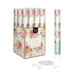 Cañón confeti mariposas blancas 40cm | Ducaval | Envías 24/48 horas 