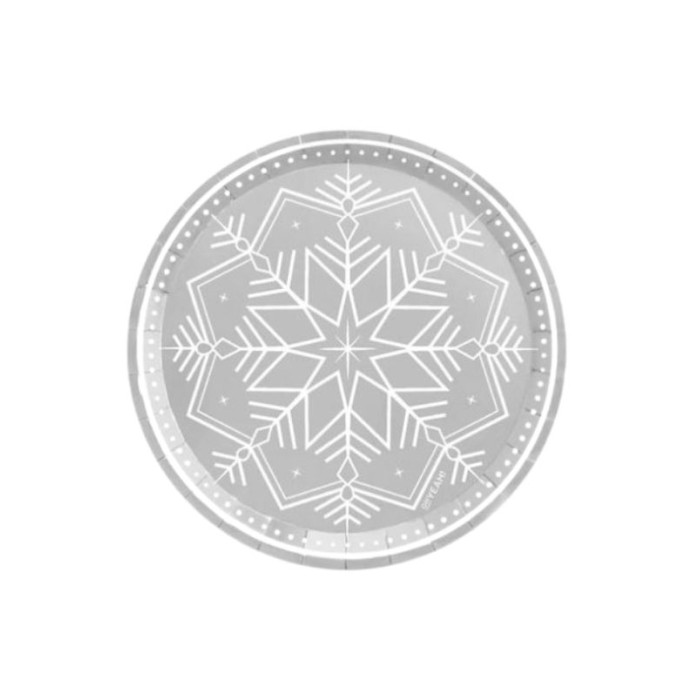 Platos  navideños winter plata 23cm | Ducaval | Envías 24/48 horas 
