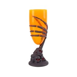 Copa forma mano esqueleto 17.5cm naranja | Ducaval | Envías 24/48 hor