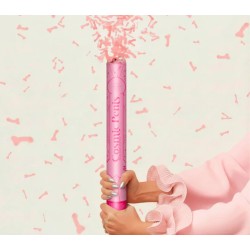 Cañón confeti penes rosas 50cm | Ducaval | Envías 24/48 horas 