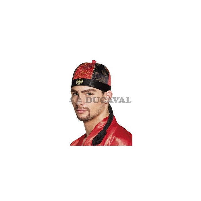 Casquete chino con trenza adulto | Ducaval | Envíos 24/48 horas
