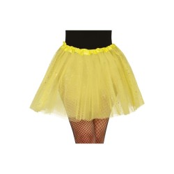 Tutú purpurina amarillo de 45cm  | Ducaval | Envíos 24/48h