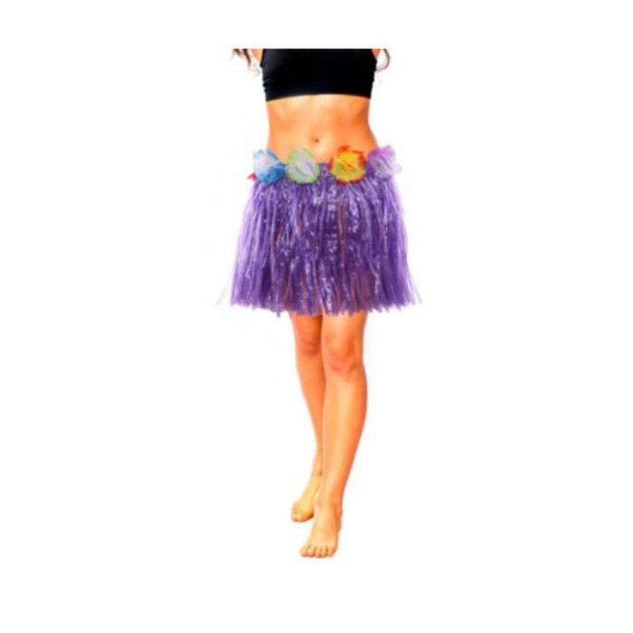 Falda Hawaiana 30cm morada | Ducaval | Envíos 24/48 horas