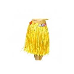 Falda Hawaiana 60cm Amarilla  | Ducaval | Envios 24/48 Horas.