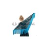 Mantón negro lunares azules