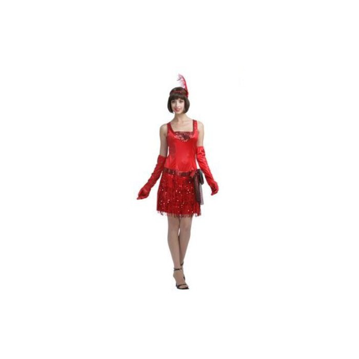 Disfraz de Cabaretera rojo