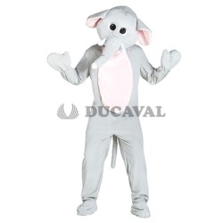 Disfraz de elefante gris