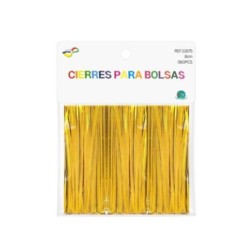 Lazos de alambre oro 8cm | Ducaval | Envías 24/48 horas 
