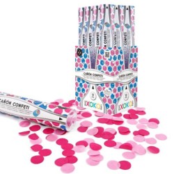 Cañonazo confetti gender reveal rosa 40cm | Ducaval | Envías 24/48 ho