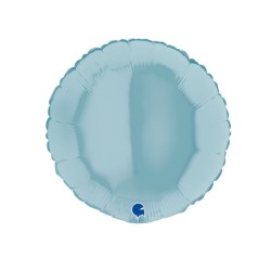 Globo foil circulo azul pastel 18" | Ducaval | Envíos 24/48 horas