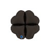 Base corazón foil mediana 16" negro satinado | Ducaval | Envíos 24/48