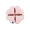 Base corazón foil mediana 16" rosa pastel satinado | Ducaval | Envíos