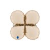 Base gotas maxi 26" crema satinado
