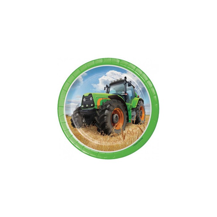 Platos Tractor 18cm 8u
