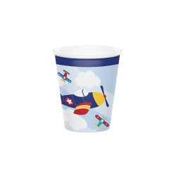 Vasos aviones voladores 8 X250 ml | Ducaval | Envías 24/48 horas 