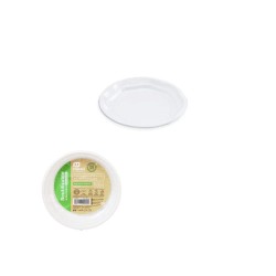 Plato llano blanco 17cm 100und reutilizable | Ducaval | Envíos 24/48 