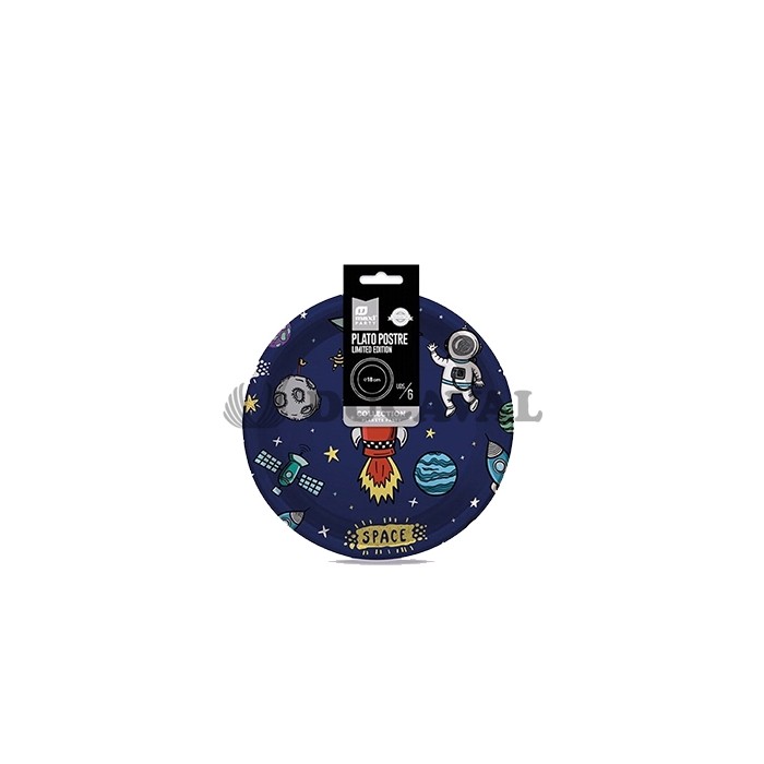 Plato llano planets 18cm 6ud | Ducaval | Envíos 24/48h