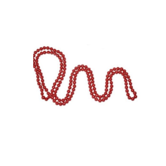 Collar de perlas largo rojo 146cm | Ducaval | Envíos 24/48 horas
