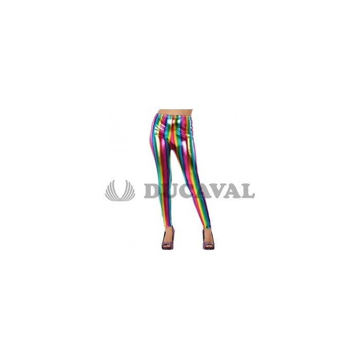 Leggins multicolor metalizado
