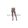 Leggins multicolor metalizado