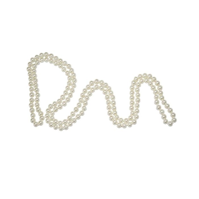 Collar de perlas largo crema 146cm | Ducaval | Envíos 24/48 horas