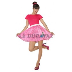 Disfraz de Años 60 rosa