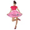Disfraz de Años 60 rosa