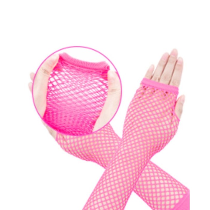 Guantes rejilla rosas  largos | Ducaval | Envíos 24/48 horas