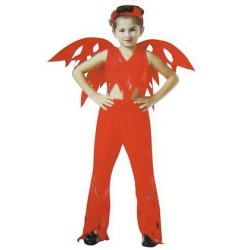 Disfraz de Demonia con alas  infantil | Ducaval |
