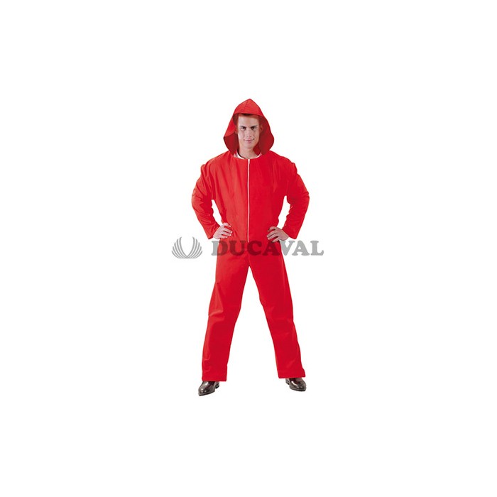 Disfraz de Convicto capucha rojo  Disfraces Ducaval