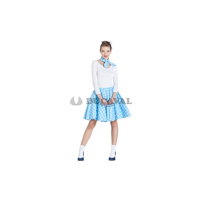 Disfraz Pin Up azul. Ducaval 2448 horas