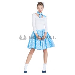 Disfraz Pin Up azul. Ducaval 2448 horas