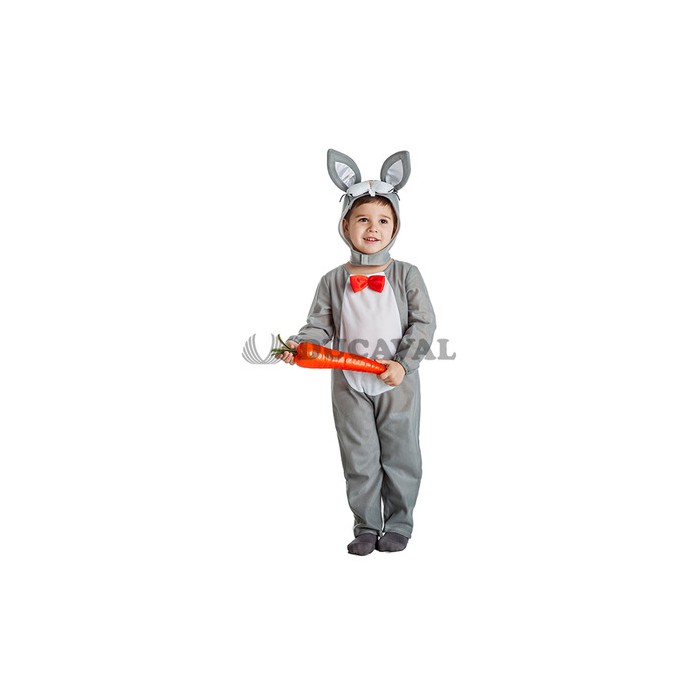 Disfraz conejo gris infantil. Ducaval envios 24/48 horas 