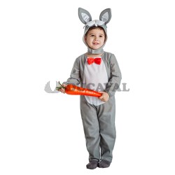 Disfraz conejo gris infantil. Ducaval envios 24/48 horas 