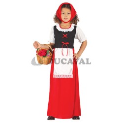 Disfraz de posadera roja. Ducaval Envios 2448 horas