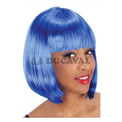 Peluca Pin Up Azul Disfraces Ducaval