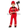 Disfraz de Bombero rojo.Ducaval envios 24/48 horas