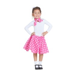 Disfraz Pin Up rosa infantil.Ducaval 2448 horas envios