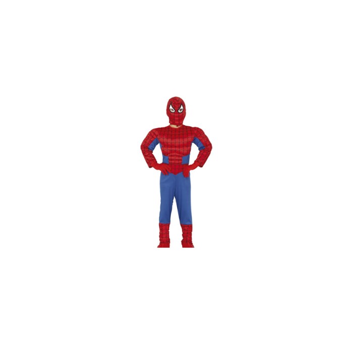 Disfraz superheroe musculoso araña | Ducaval | Envías 24/48 horas 