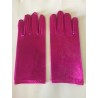 Guantes metalizado fucsia