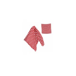 Pañuelo rojo lunar blanco | Ducaval | Envíos 24/48 horas