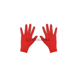 Guantes cortos adulto rojos | Ducaval | Envío 24/48h
