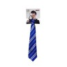 Corbata a rayas azul/negra de mago